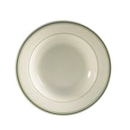 Thumbnail image #1 for CAC China Greenbrier GS-3 9-Inch Round Ceramic Soup Plate, 10 oz, Rolled Edge Case of 2 Dozen