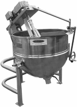 Product image #5 for Groen DL-60 INA/2 60-Gallon Direct Steam Tilting Cooker/Mixer Kettle with Inclined Agitator