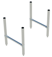 Stainless Steel Braising Pan & Tilt Skillet Legs with Crossbar, Set of 4