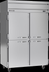 Thumbnail image #5 for Beverage-Air Horizon Series Two-Section Reach-In Refrigerator with 4 Half Solid Doors, Top-Mount Self-Contained, 46.88 Cu. Ft.