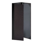 Thumbnail image #1 for Risch Metro METRO-3V 4.25X14 3-View Fold-Out Menu Cover, Black, 4-1/4" x 14" Case of 25