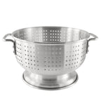 Thumbnail image #1 for CAC China ALCL-16SH 16 qt Aluminum Colander, 16" Diameter, Round, Flat Handles, Footed Case of 4