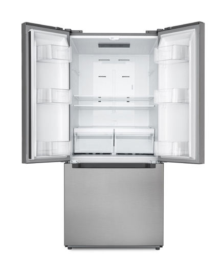 Product image #7 for KoolMore 18.5 Cu. Ft. Stainless Steel French Door Reach-In Refrigerator with Bottom Freezer