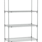 Thumbnail image #1 for Metro Super Erecta SA-3048C-74-S4 Super Adjustable Wire Stationary Starter Shelving Unit, 48"W x 30"D x 74"H, 800 lb. capacity per shelf, 2000 lb.