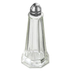 Thumbnail image #1 for New Star Foodservice Inc. 22407 Tower Salt Shaker, 1 oz Glass Jar, Stainless Steel Top Case of 12 Dozen
