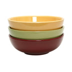 Thumbnail image #1 for Tuxton China DuraTux®© DYB-480G Round Ceramic Meundo/Pasta/Salad Bowl, 48 oz, 8-3/8" Diameter, Assorted Colors 1 Dozen