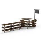 Thumbnail image #1 for Steelite International Mogogo, Modular MGCMSA02WSXF 4-Tier Modular Buffet Serving Station, Laminated Wood, 205"W x 98"D x 101"H