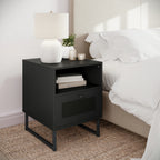 Thumbnail image #2 for Flash Furniture EV-ST4043-ZZ-BLK-GG Wood Work Table Drawer, 17" W x 19" D