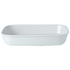 Thumbnail image #1 for Steelite International Steelite Performance, Simplicity 11010342 Oblong Alumina Vitrified Roaster, 2.25 qt, 12 x 10 x 2 in