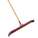 Thumbnail image #1 for Libman Commercial 954 36" Curved Rubber Floor Squeegee with Tapered Lacquered Wood Handle Case of 6