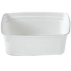 Thumbnail image #1 for Dinex DXHH20 Disposable Rectangular Soup Bowl, 8 oz., Heat-Resistant to 300°F, Recyclable Polypropylene, White