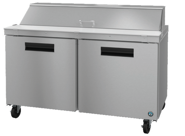 Product image #5 for Hoshizaki Steelheart SR60B-16 60-Inch Two-Section Sandwich Top Prep Refrigerator with 16-Pan Rail