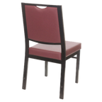 Thumbnail image #2 for JustChair Manufacturing Banquet Collection M81518 Upholstered Stacking Side Chair with Padded Back and 3-Inch Seat