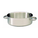 Thumbnail image #1 for Matfer Bourgeat Excellence 697028 Brazier Pan, 5-3/4 qt, 11", Stainless Steel/Aluminum, Induction-Ready, No Cover