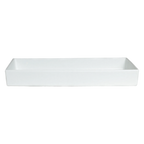 Thumbnail image #1 for G.E.T. Bugambilia COMP17 Salad Bar Bowl, 6.3 qt., Rectangular, Straight-Sided, Cast Aluminum with Resin Coating, 19-1/4" x 11-1/2" x 2-1/2"