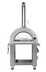 Thumbnail image #7 for KoolMore Residential Outdoor Wood-Fired Pizza Oven, 32 Inch Wide, Stainless Steel