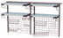 Thumbnail image #2 for Metro SmartWall Double-Wide Two-Tier Wall-Mounted Sink Shelf Starter Kit with 4 MetroMax 4 All-Polymer Shelves