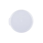 Thumbnail image #1 for CAC China FS2R-68CV-T Round Polypropylene Food Storage Container Cover for 6 & 8 qt Containers, Clear Case of 12