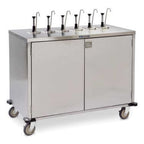 Thumbnail image #1 for Lakeside Manufacturing EZ Serve 70211 Condiment Cart, 50-1/4"W x 27-1/2"D x 48-1/2"H, 6 Manual Pumps, 3-Product