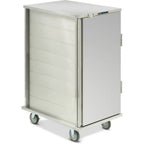 Thumbnail image #1 for Dinex TQ DXPICTPT24 Pass-Thru Tray Delivery Cart, Stainless Steel, 1-Compartment, 24-Tray Capacity