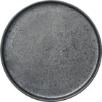 Thumbnail image #1 for International Tableware Alloy™ AL-6-CS Round Stoneware Wall Plate, 6-1/2-Inch, Carbon Black Reactive Glaze Case of 2 Dozen