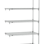 Thumbnail image #1 for Metro Super Erecta SA-1824C-86-A5 Super Adjustable Wire Add-On Shelving Unit, 24"W x 18"D x 86"H, 800 lb. capacity per shelf, 2000 lb. capacity per