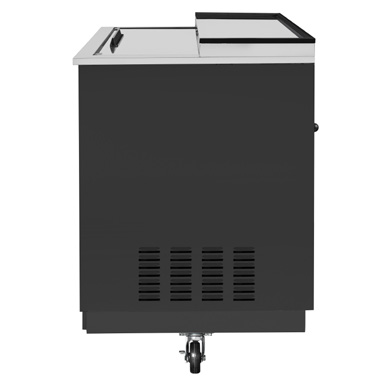 Product image #8 for KoolMore 36-Inch Commercial Glass Froster with 9 Cu. Ft. Capacity, Black Steel, Top Sliding Door
