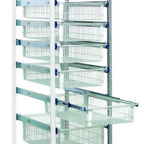 Thumbnail image #1 for Quantum PS-A2475-8WB Pull-Out Basket Cart Add-On Unit with Wire Baskets, Full-Extension Slides, Chrome-Plated Frame and 4-Inch Casters