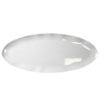 Thumbnail image #1 for Thunder Group Pearl RF2024W Melamine Platter, White, Oval, 24 x 10 in, Scallop Edge Case of 12