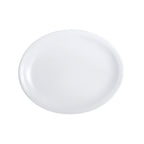 Thumbnail image #1 for Steelite International Varick, Classic Cafe 6900E5086 Oval Porcelain Platter, 13.5 x 10.875 in, White 1 Dozen