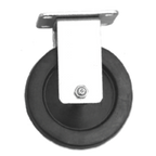 Thumbnail image #1 for SPG International Iss CP5MR Rigid Plate Caster, 5" Diameter, Resilient Wheel Tread, 200 lb Capacity