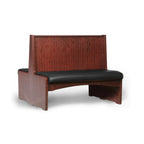 Thumbnail image #1 for JustChair Manufacturing JBD-WBBO-42-GR2 Double Booth, 42"H, Wood Frame, Upholstered Seat, Bead-Board Back, Open Bottom
