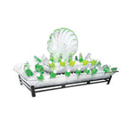Thumbnail image #2 for Cal-Mil IP402-13 2-Tier Rectangular LED Ice Display/Pedestal with 2 Clear PETG Ice Pans, 48"W x 24"D x 12-1/2"H