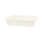 Thumbnail image #1 for TableCraft Products 1529W 1-Compartment White Polyethylene Bus Tub, 21-1/2" x 15-3/4" x 5" Case of 12