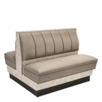 Thumbnail image #1 for ATSMFG ATS AT&S-AD-LXL36-6CH GR8 Alex Laminate Standard Booth, double, 48" long x 36" high, 6-channel back, Laminate Trim, removable sinuous spring