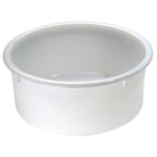 Thumbnail image #1 for Matfer Bourgeat 510532 Round Dough Container, 21-1/6 qt., 18-7/8" dia. x 7"H, High-Density Polyethylene, White