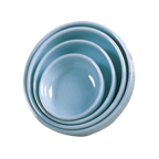 Thumbnail image #1 for Thunder Group Jade 1904 Blue Melamine Bowl, 6 oz, 4-1/2" Diameter, Flat Bottom Case of 12 Dozen