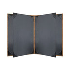 Thumbnail image #2 for Risch Vino VINO-6V 5.5X8.5 Padded Faux-Cork Booklet Menu Cover, 6-View, 5-1/2" x 8-1/2" Case of 25