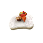 Thumbnail image #1 for Steelite International Kenny Mack KMK2150SH Resin Serving Tray, 14-1/2"W x 1/2"H, Jagged Edge, Shell