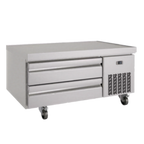Thumbnail image #1 for Infrico USA IUC-MSG48 Refrigerated Equipment Stand, 48.63"W, 2 Drawers, Stainless Steel, Side-Mounted Self-Contained Refrigeration