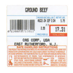 Thumbnail image #1 for Penn Scale CAS LST-8040 Food Storage Label, 58 x 60 mm, UPC Safe Handling
