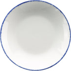 Thumbnail image #1 for International Tableware Provincial™ PR-108-CB Pasta Bowl, 22 oz, 8" Round, Porcelain, European White with Blue 1 Dozen