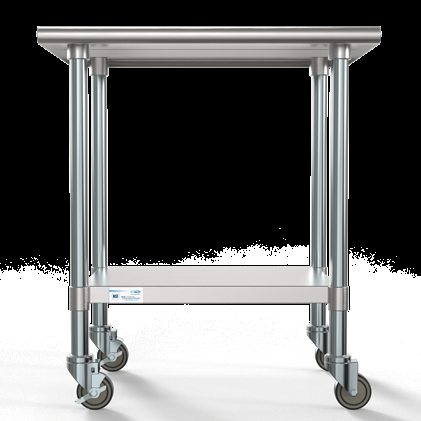 Product image #5 for KoolMore Stainless Steel Work Table with Undershelf and Locking Casters, 30 x 24 x 34 Inches
