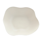 Thumbnail image #1 for Steelite International Delfin, Marisol Sandshell 7002DD005 Melamine Salad Serving Bowl, 6.75 qt., Beige, 16" x 13" x 5"