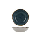 Thumbnail image #1 for Tuxton China Artisan Geode GGE-060 Porcelain Free-Form Fruit Dish, 5-1/2 oz, 4-3/4"W, Azure Case of 2 Dozen