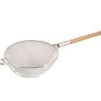 Thumbnail image #1 for Alegacy Foodservice Products 9200 12" Bowl Double-Mesh Tin-Plated Strainer with 17" Handle and Pan Hook Case of 6
