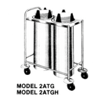 Thumbnail image #1 for Piper Products/Servolift Eastern 2ATGH8 Heated Dish Dispenser, Open Frame, 2-Tube, Mobile, Stainless Steel