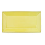 Thumbnail image #1 for CAC China Color Arts KC-13-SFL Rectangular Ceramic Platter, 11-1/2"L x 6-1/4"W x 1"H, Sunflower 1 Dozen