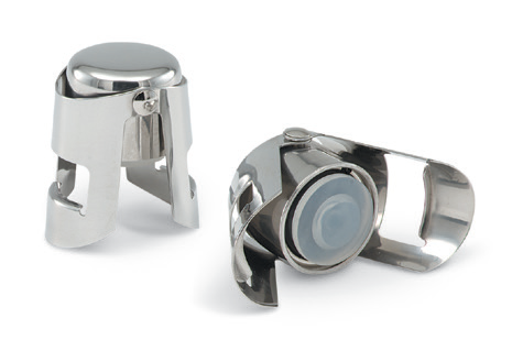 Product image #2 for Butterfly-Style Champagne Stopper with Spring-Loaded Seal, 18/8 Stainless Steel