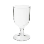 Thumbnail image #1 for G.E.T. SW-1413-1-CL Clear SAN Plastic Goblet, 8 oz, 3" Dia. x 5-1/2"H Case of 2 Dozen